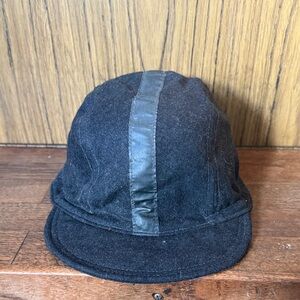 Ibex Dark Gray Wool Cycling Cap